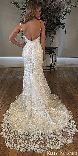 kelly faetanini 2019 wedding dresses mermaid lace wedding dress open back straps giselle