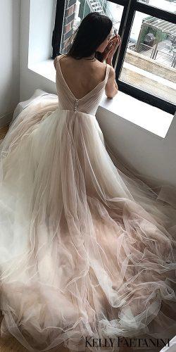 kelly faetanini wedding dresses bare rose cap ballgown tulle dawn