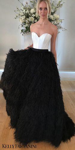 kelly faetanini wedding dresses black and white heart strapless macbeth