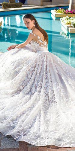 lavender ball gown open back lace with straps oksana mukha wedding dresses 2019 rovena