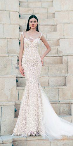 oksana mukha mermaid vintage sweetheart neck spaghetti straps lace wedding dresses 2019 tigan