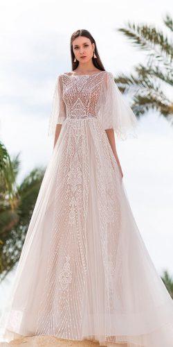 oksana mukha wedding dresses 2019 a line lace vintage bateau neckline with sleeves