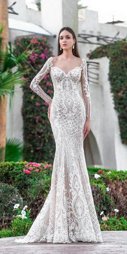 oksana mukha wedding dresses 2019 lace mermaid sweetheart neckline with long sleeves karelia