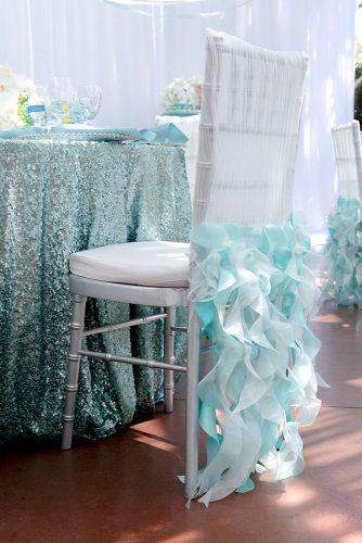 tiffany blue wedding decorations elegant ruffles on chair and glotter tablecloth white lilac