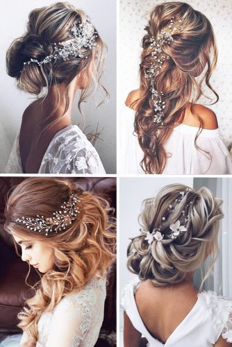  wedding dress shopping guide collage for hairs