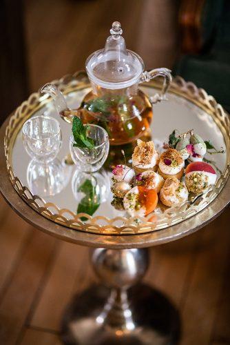 arabic wedding mirror table with tea and sweets madi photograph