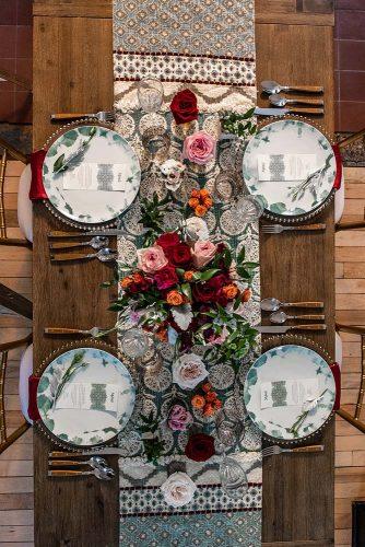arabic wedding tablerunner flower centerpieces madi photograph