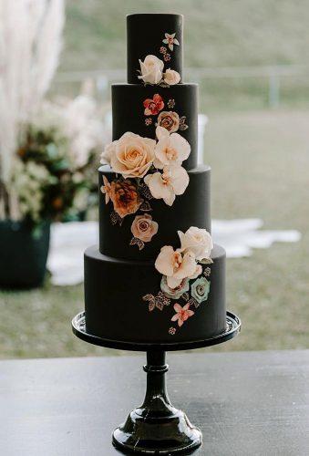 black-wedding-cake-black-cake-with-flowe