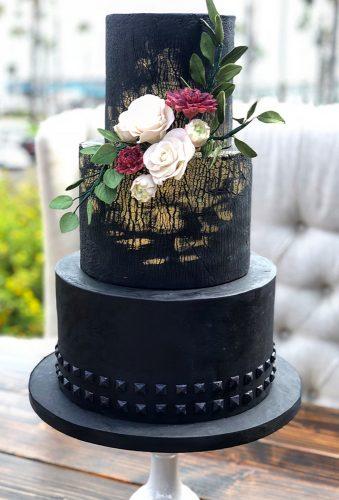 black wedding cake elegant balc cake samluvscakes