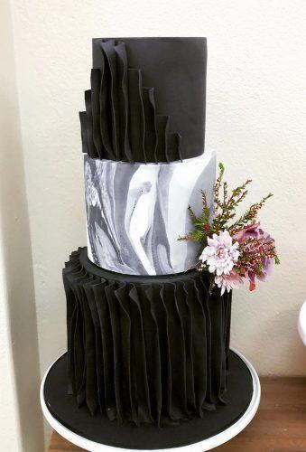 black wedding cake rufler cake cakesatnumber5