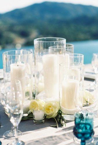 destination weddings decorations candle centerpiece Caroline Tran