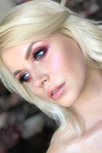 pink wedding makeup