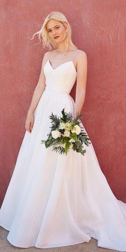 spring wedding dresses a line with straps simple jenny yoony