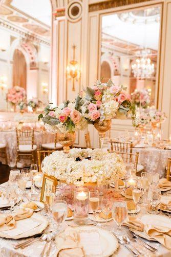 coral wedding decorations gold coral reception nikimariephoto