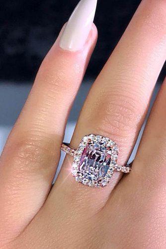 engagement ring designers cheap engagement rings pave band halo emerald cut stone phantomjewels
