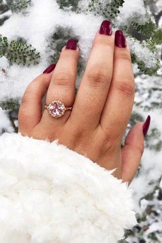engagement ring designers cheap engagement rings rose gold halo lamoredesign