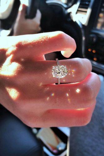 engagement ring designers cushion cut diamond pave band white gold engagement rings thetruegemcompany