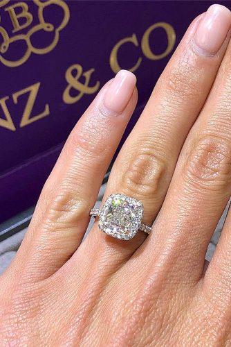 engagement ring designers halo diamond white gold engagement rings pave band benzdiamonds