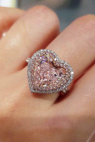 engagement ring designers heart cut pink diamond double halo luz y ko