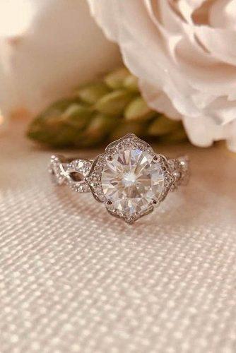 engagement ring designers rose gold vintage engagement rings round cut diamon moioifinejewellery