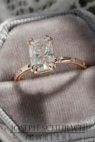 engagement ring designers simple engagement rings emerald cut rose gold josephschubachjewelers