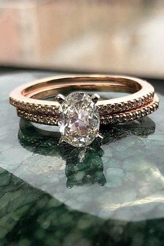 engagement ring designers simple rose gold oval diamond ajbjewelry