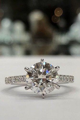engagement ring designers white gold bridal ring round cut diamond pave band dustinsjewellers