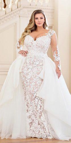 plus size bridal gowns with sleeves