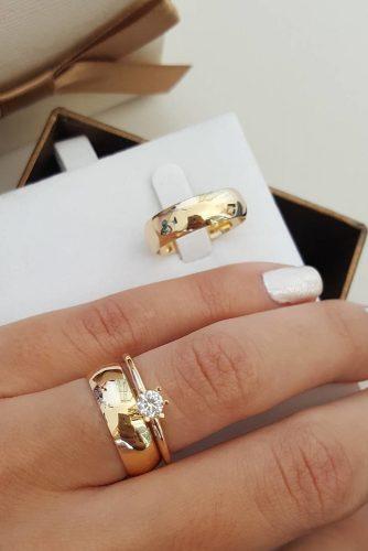 simple engagement rings rose gold classic round diamond