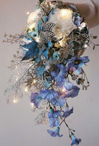 wedding bouquets 2019 blue modern bouquet lux floraldesign