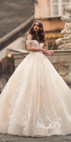  wedding dresses 2019 ball gown off the shoulder lace la petra