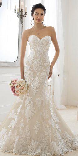 wedding dresses 2019 fit and flare sweetheart strapless lace sophia tolli