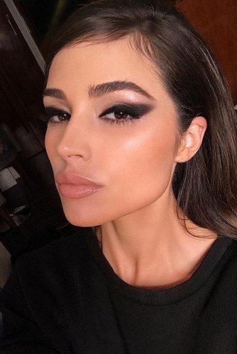 wedding makeup 2019 smoky bold arrows hungvanngo