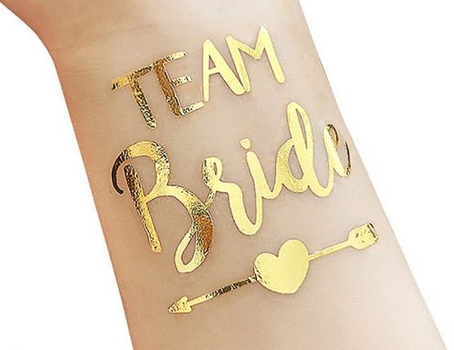 bachelorette party supplies tattoo