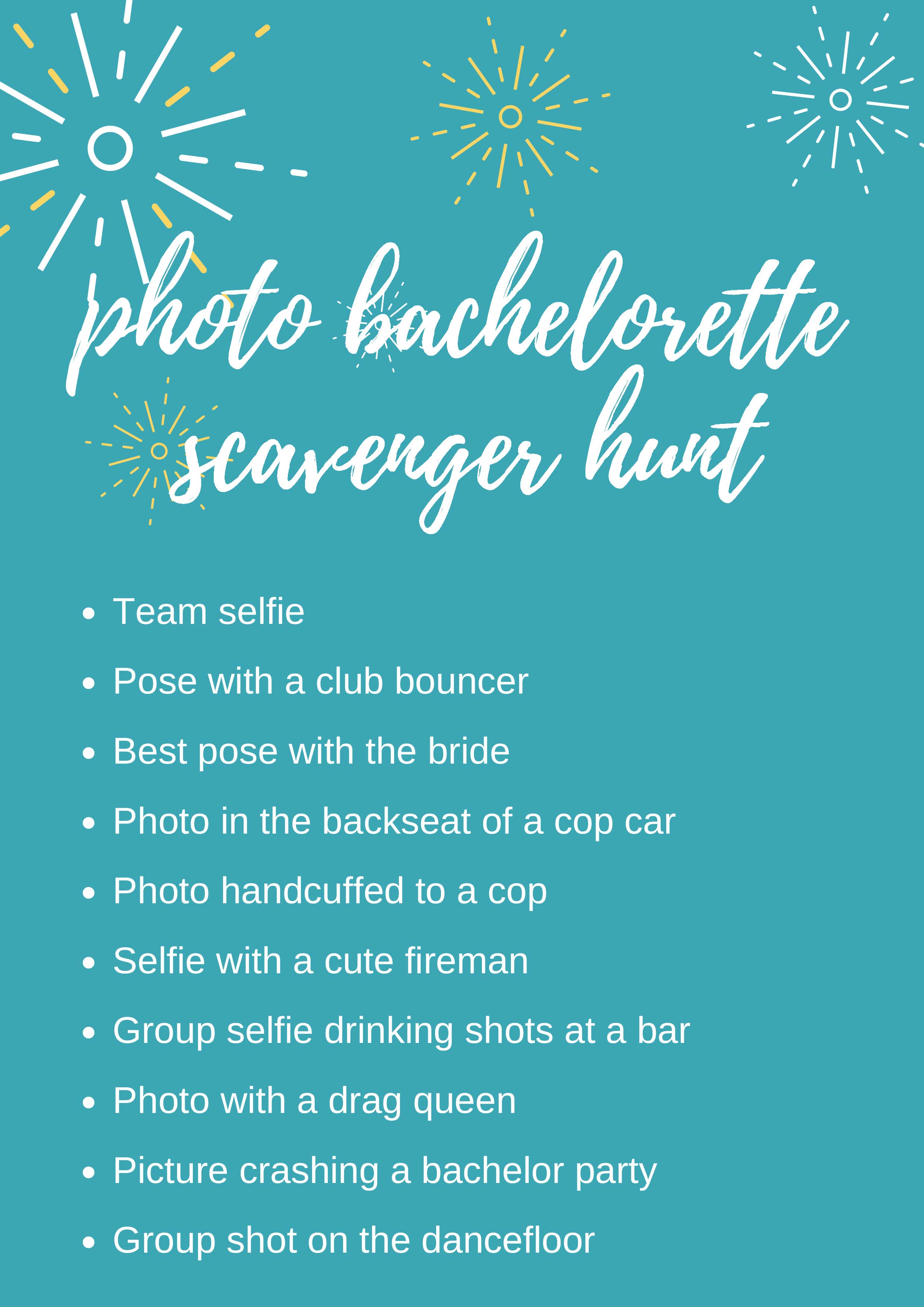 7 Fun Ideas For An Bachelorette Scavenger Hunt Wedding Forward