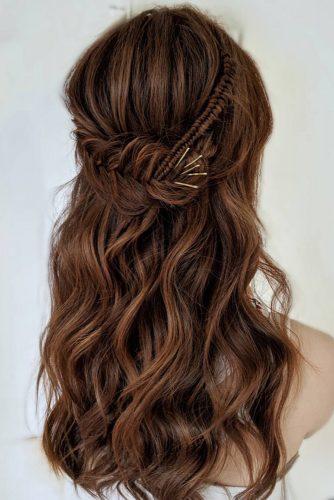 45 Half Up Half Down Wedding Hairstyles Ideas Wedding Forward