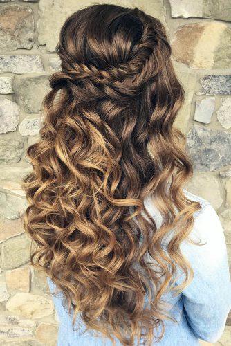 half up half down wedding hairstyles