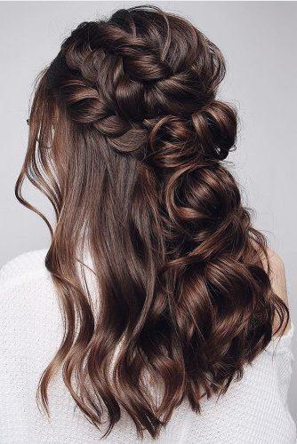 45 Half Up Half Down Wedding Hairstyles Ideas Wedding Forward