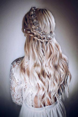 45 Half Up Half Down Wedding Hairstyles Ideas Wedding Forward