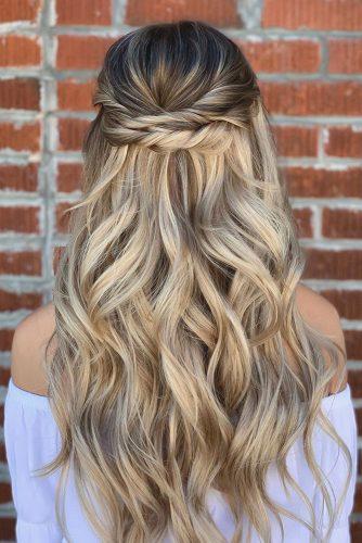 45 Half Up Half Down Wedding Hairstyles Ideas Wedding Forward