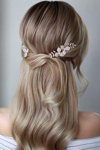 45 Half Up Half Down Wedding Hairstyles Ideas Wedding Forward