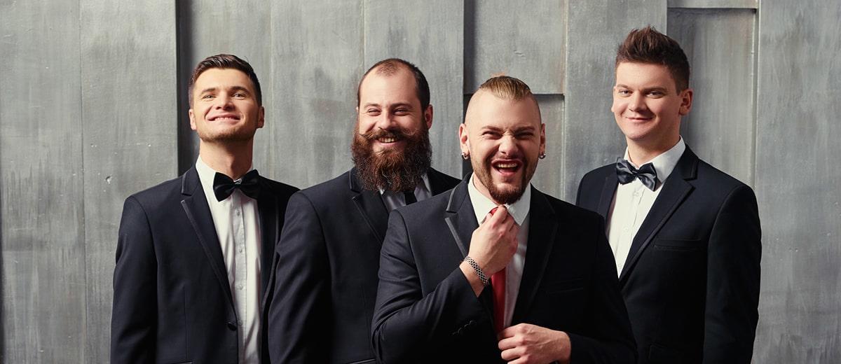 how to plan a bachelor party groom with groomsmen together featured