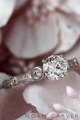 noam carver engagement rings classic round cut diamond solitaire platinum