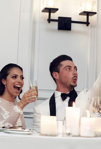 real wedding gabriella jordan bride and groom on the table image haus