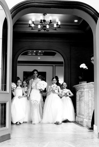 real wedding gabriella jordan bride flowergirls image haus