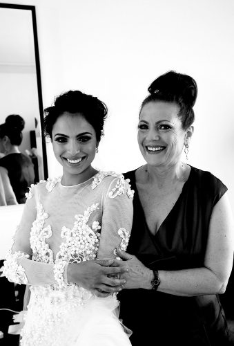 real wedding gabriella jordan bride with mom image haus