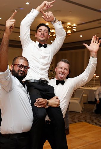 real wedding gabriella jordan groom groomsmen wedding party image haus
