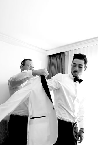 real wedding gabriella jordan groom put suit image haus