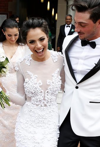 real wedding gabriella jordan happy couple image haus