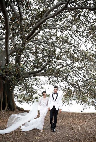 real wedding gabriella jordan walk in wood image haus